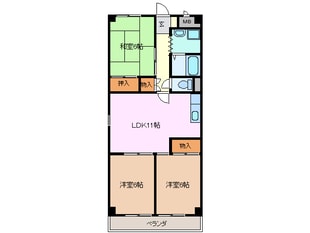 中川原駅 徒歩12分 4階の物件間取画像